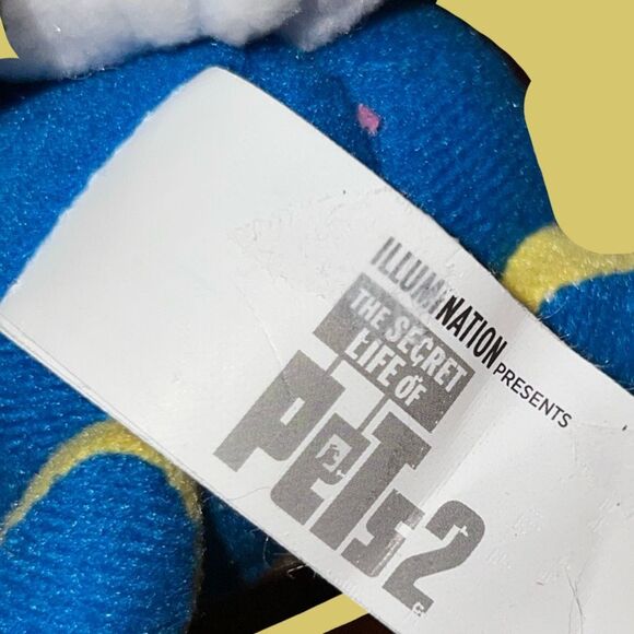 Secret Life of Pets 2 Captain Snowball Stuffed Bunny Rabbit Superhero Blue Plush - Picture 2 of 3